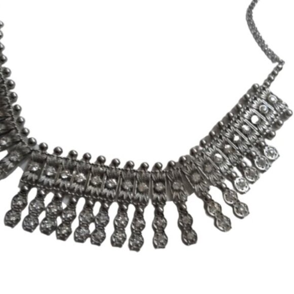 2/$30 sparkly vintage bib rhinestone necklace - Picture 8 of 11